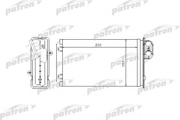 PRS2056 PATRON Теплообменник, отопление салона