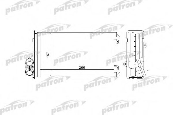 PRS2069 PATRON Heating / Ventilation Heat Exchanger, interior heating