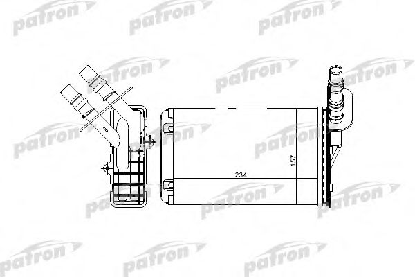 PRS2071 PATRON Heating / Ventilation Heat Exchanger, interior heating