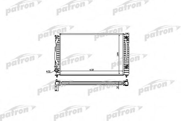 PRS3018 PATRON Шланг радиатора
