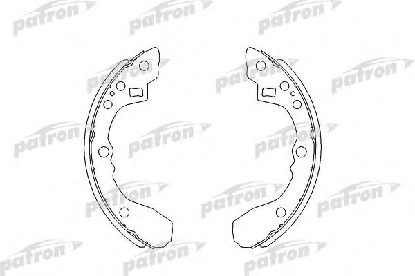 PSP210 PATRON Комплект тормозных колодок
