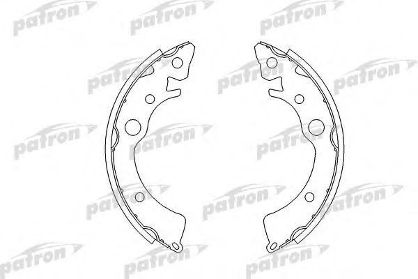 PSP219 PATRON Brake System Brake Shoe Set