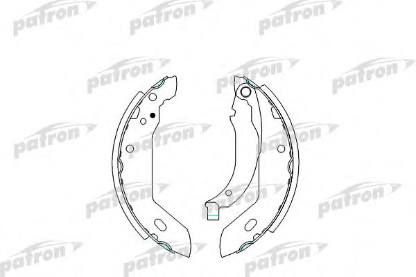 PSP225 PATRON Brake Shoe Set
