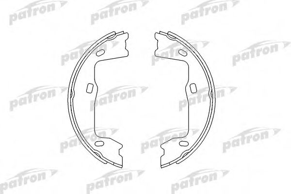 PSP227 PATRON Brake System Brake Shoe Set, parking brake