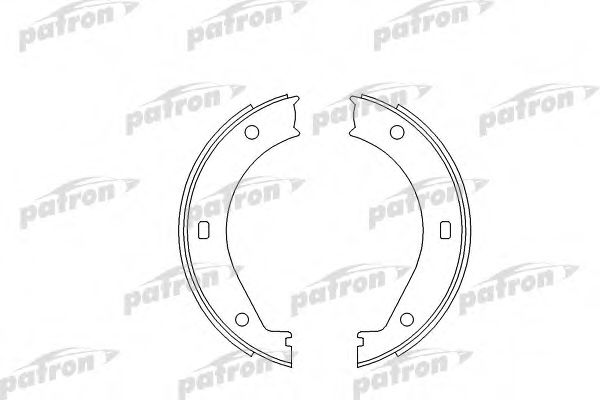 PSP272 PATRON Brake Shoe Set, parking brake