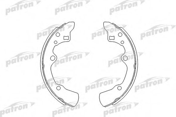 PSP276 PATRON Brake System Brake Shoe Set