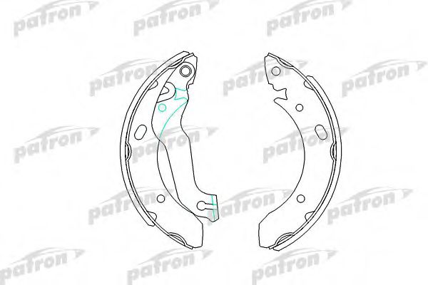 PSP319 PATRON Brake System Brake Shoe Set