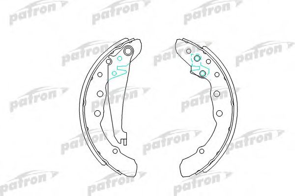 PSP409 PATRON Brake System Brake Shoe Set