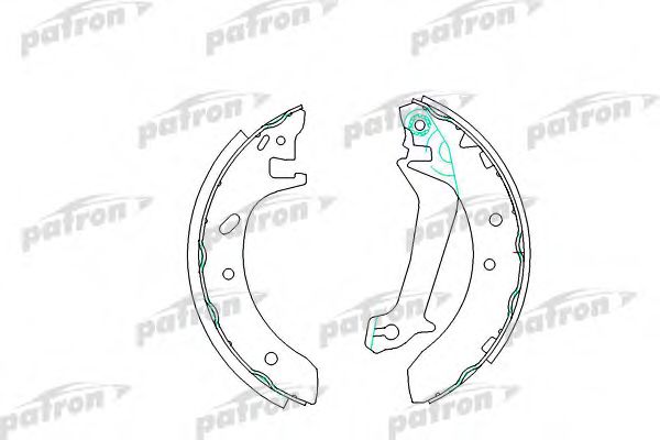 PSP421 PATRON Brake System Brake Shoe Set