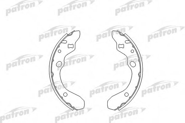 PSP540 PATRON Brake System Brake Shoe Set