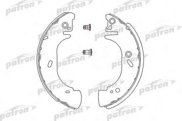 PSP541 PATRON Brake Shoe Set