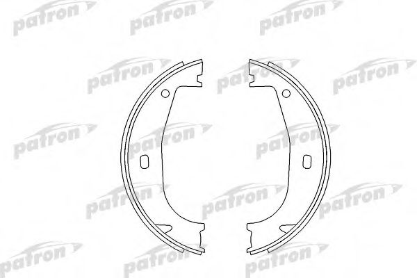 PSP546 PATRON Brake System Brake Shoe Set, parking brake