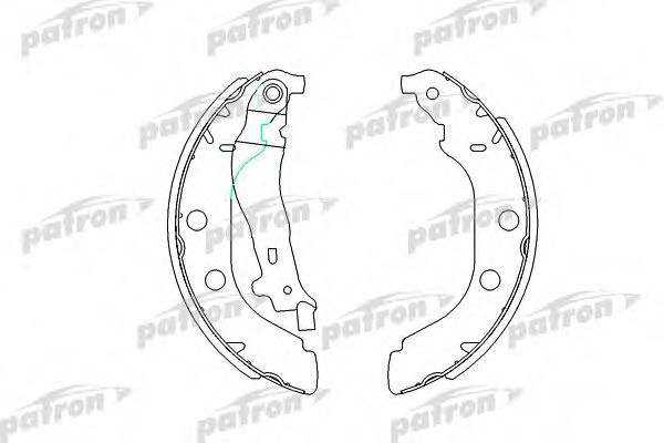 PSP547 PATRON Brake System Brake Pad Set, disc brake
