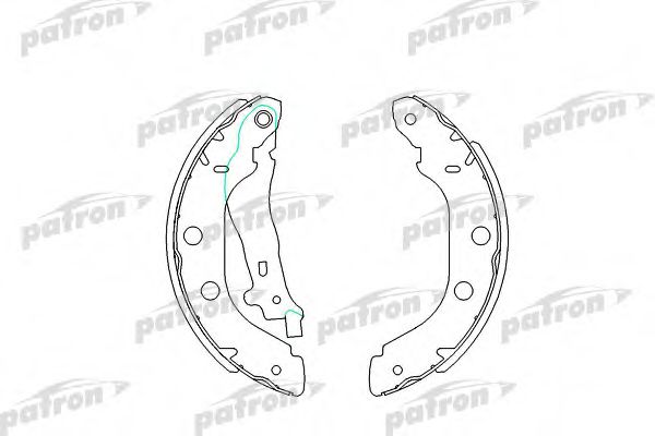 PSP577 PATRON Brake Shoe Set