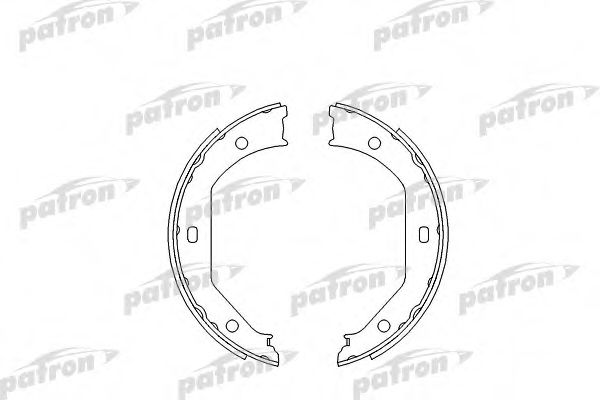 PSP585 PATRON Brake System Brake Shoe Set, parking brake