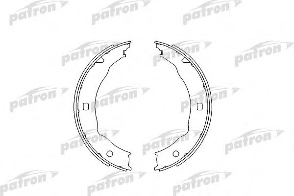 PSP623 PATRON Brake Shoe Set, parking brake