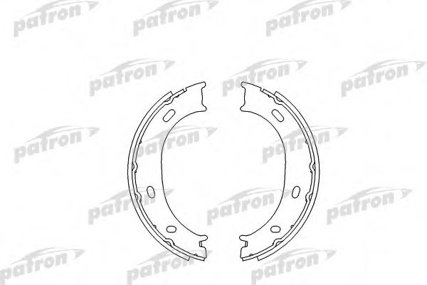PSP624 PATRON Brake Shoe Set, parking brake