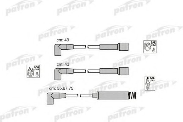 PSCI1008 PATRON Комплект проводов зажигания