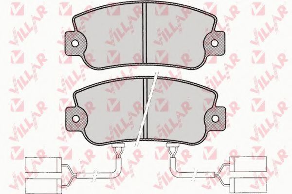 626.0019 VILLAR Brake Pad Set, disc brake