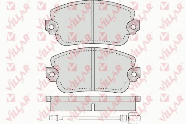 626.0145 VILLAR Brake Pad Set, disc brake
