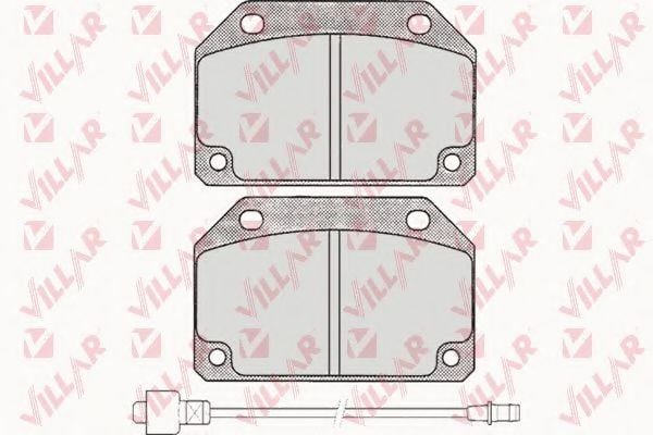 626.0176 VILLAR Brake Pad Set, disc brake