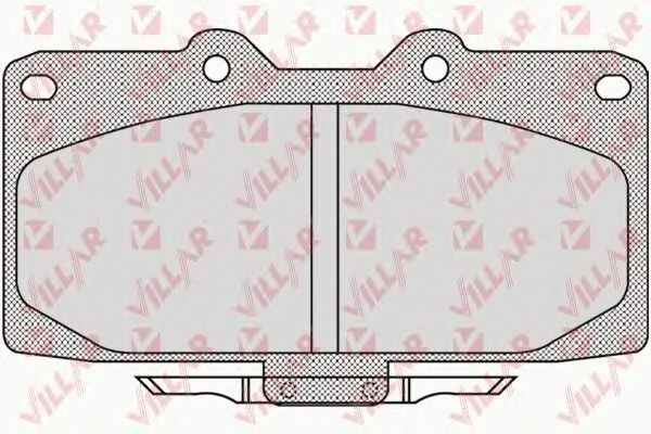 626.1027 VILLAR Brake Pad Set, disc brake