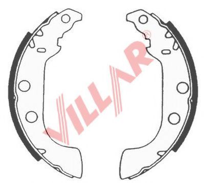 629.0569 VILLAR Brake System Brake Shoe Set
