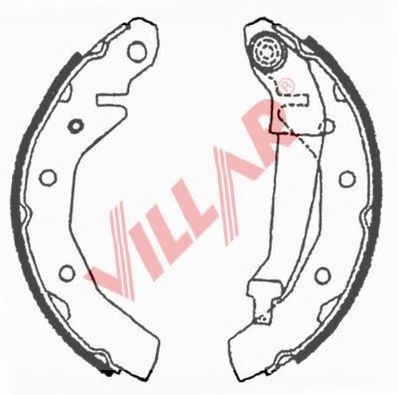 629.0710 VILLAR Brake System Brake Shoe Set