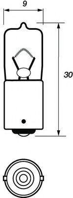 Bulb, indicator-/outline lamp