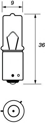 Bulb, indicator-/outline lamp