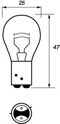 Żarówka, lampa przeciwmgłowa tylna