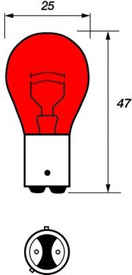 VBU567 MOTAQUIP Bulb, stop light