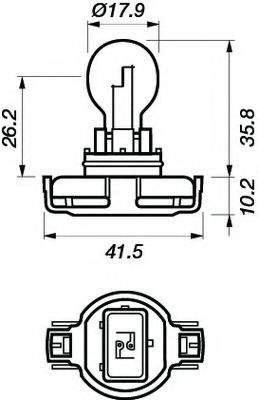 VBU12085 MOTAQUIP Освещение Лампа накаливания, противотуманная фара