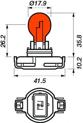 VBU12188 MOTAQUIP Лампа накаливания, фонарь указателя поворота