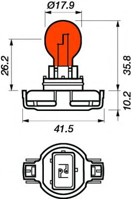 VBU12275 MOTAQUIP Signal System Bulb, indicator