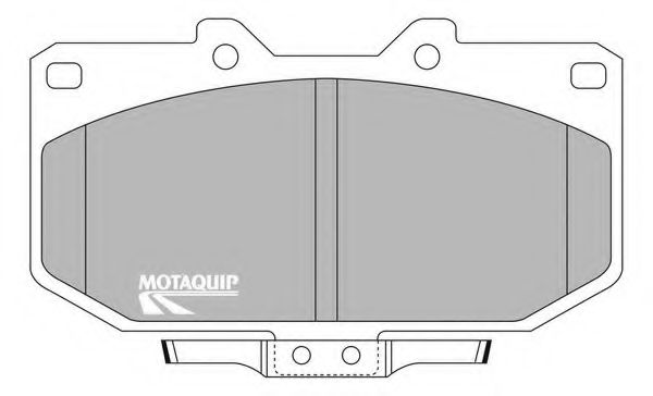 LVXL610 MOTAQUIP Brake System Brake Pad Set, disc brake