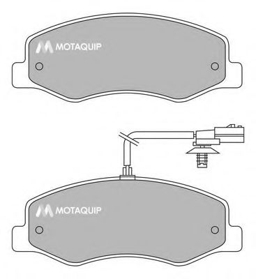 LVXL1637 MOTAQUIP Brake Pad Set, disc brake