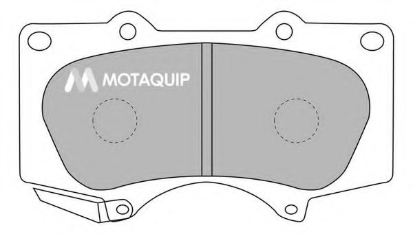 LVXL1106 MOTAQUIP Brake System Brake Pad Set, disc brake