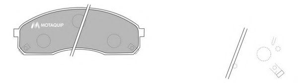 LVXL1151 MOTAQUIP Brake Pad Set, disc brake