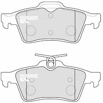 LVXL1184 MOTAQUIP Brake Pad Set, disc brake