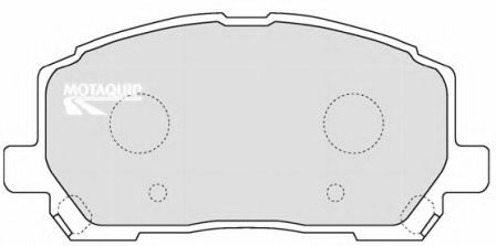 LVXL1207 MOTAQUIP Brake Pad Set, disc brake