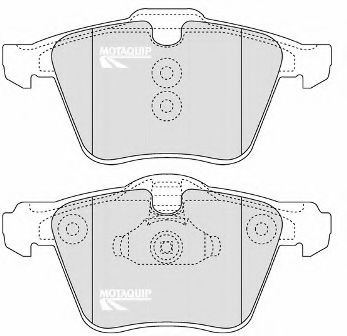 LVXL1317 MOTAQUIP Brake Pad Set, disc brake