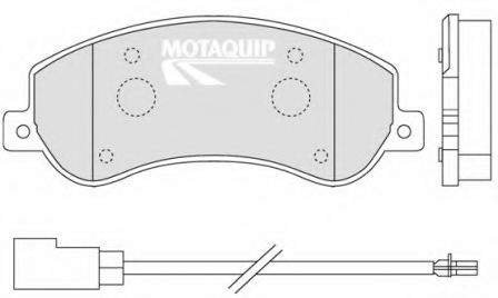 LVXL1318 MOTAQUIP Комплект тормозных колодок, дисковый тормоз