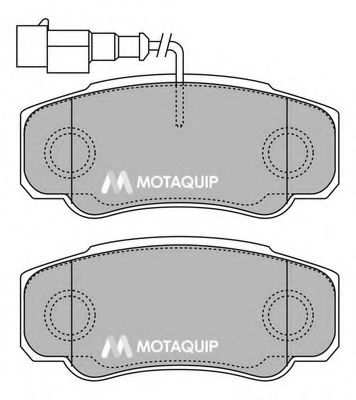 LVXL1436 MOTAQUIP Brake Pad Set, disc brake
