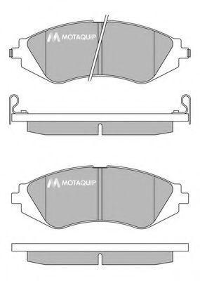 LVXL222 MOTAQUIP Brake System Brake Pad Set, disc brake