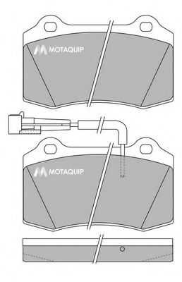 LVXL245 MOTAQUIP Brake Pad Set, disc brake