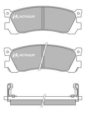 LVXL392 MOTAQUIP Тормозная система Комплект тормозных колодок, дисковый тормоз