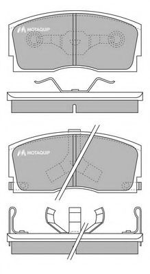 LVXL542 MOTAQUIP Brake Pad Set, disc brake