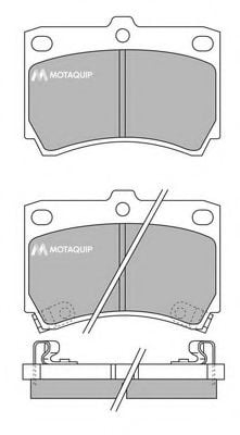 LVXL629 MOTAQUIP Brake Pad Set, disc brake