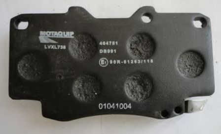 LVXL738 MOTAQUIP Тормозная система Комплект тормозных колодок, дисковый тормоз